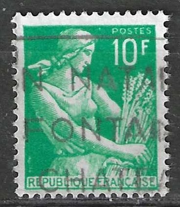 Frankrijk 1957/1959 - Yvert 1115A - Type Moissonneuse (ST), Postzegels en Munten, Postzegels | Europa | Frankrijk, Gestempeld