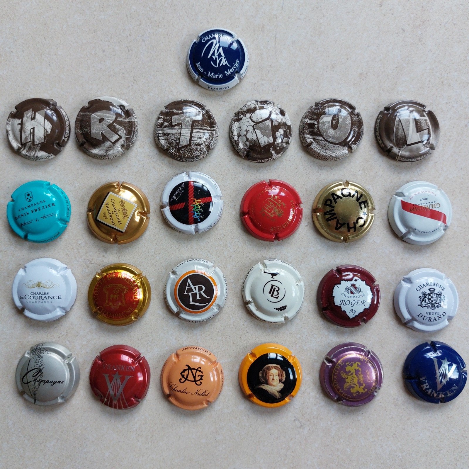 Lot champagnecapsules, Ophalen of Verzenden