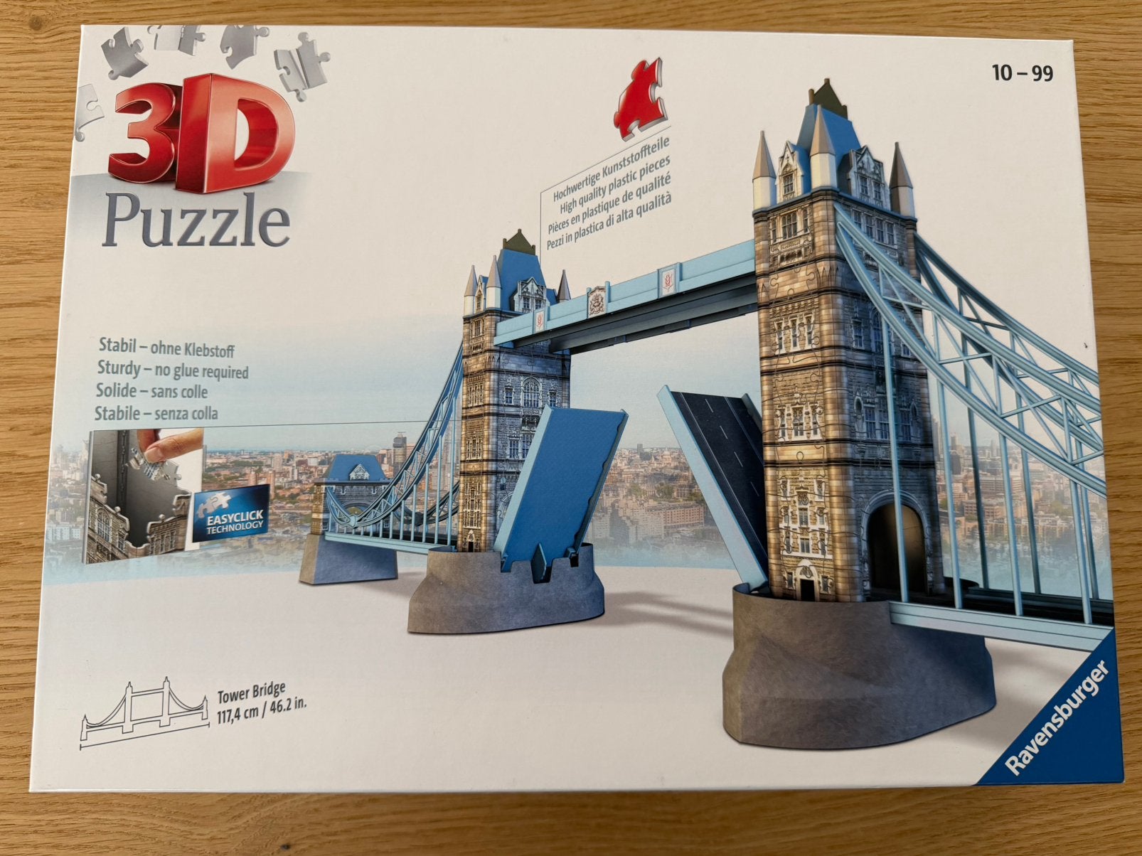 Gloednieuwe 3D puzzel Tower Bridge, Kinderen en Baby's, Speelgoed | Kinderpuzzels, Ophalen, Meer dan 50 stukjes, Nieuw, 6 jaar of ouder