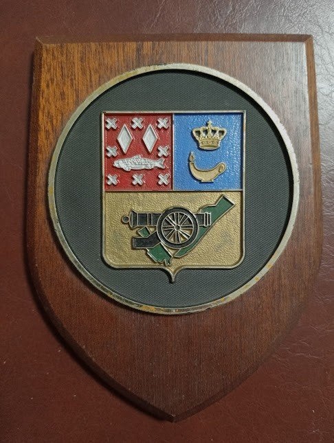 Wapen van de Veldartillerieschool., Ophalen of Verzenden, Landmacht, Embleem of Badge