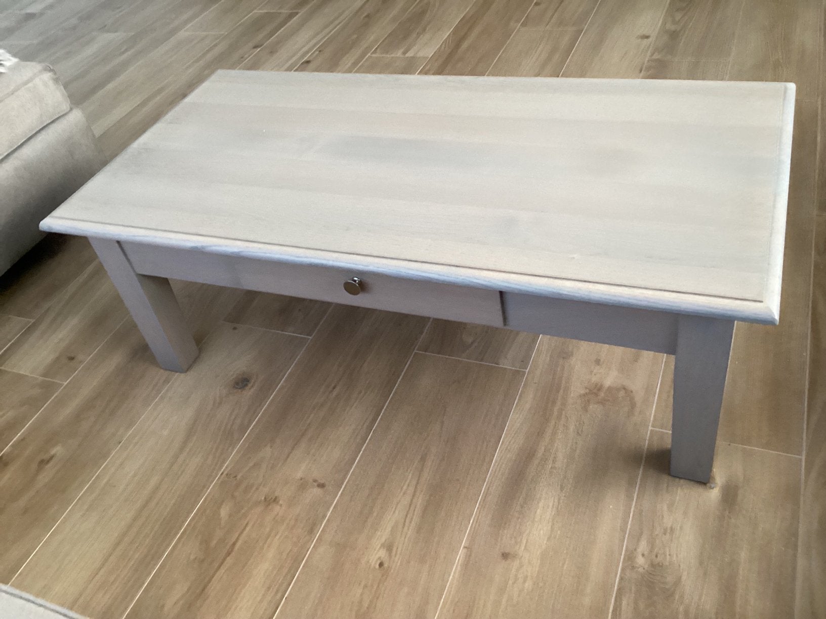 Massieve eiken salontafel, Ophalen, Zo goed als nieuw
