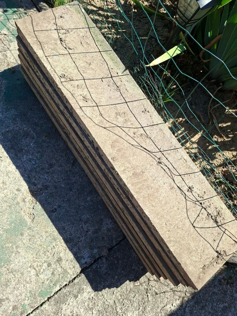 bordures en beton de 1m, Jardin & Terrasse, Enlèvement, Utilisé, Béton, Bordure