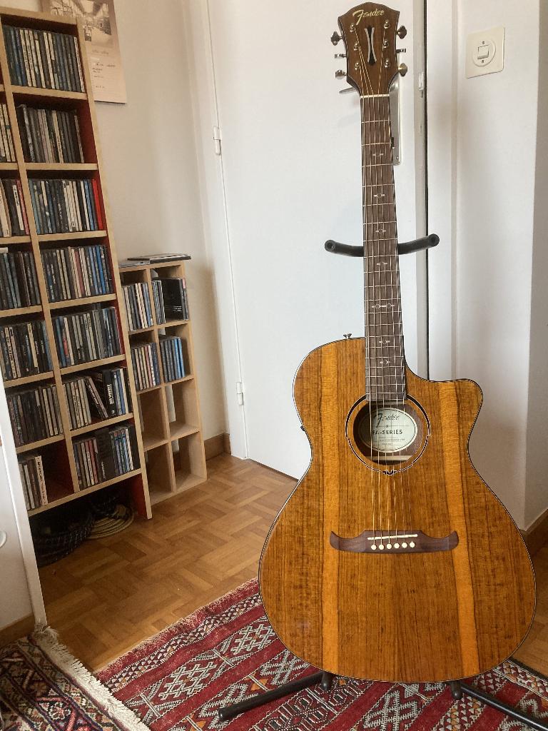 FENDER FA-345 Auditorium Ovangkol, Muziek en Instrumenten, Ophalen of Verzenden, Zo goed als nieuw, Western- of Steelstringgitaar