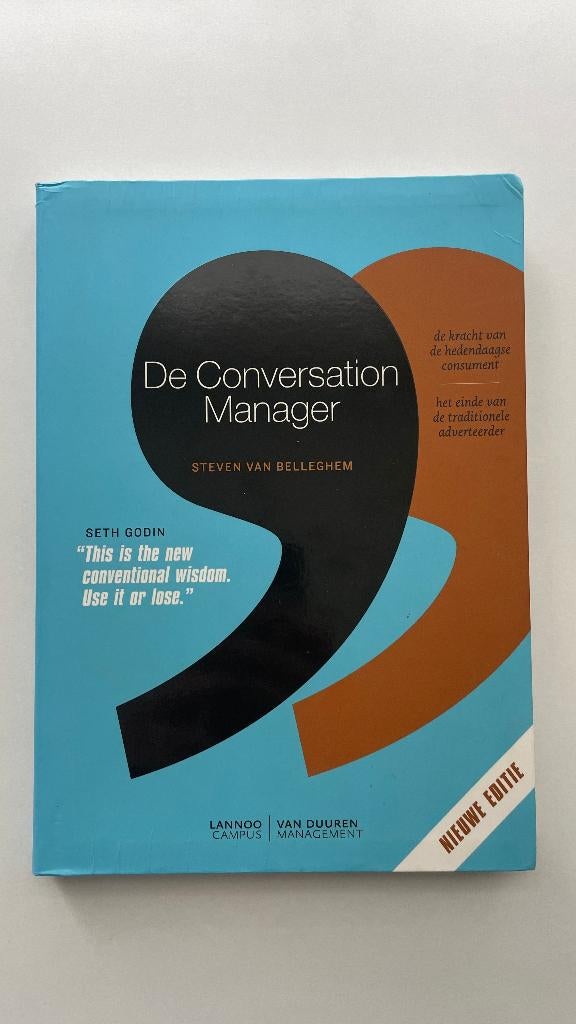 De Conversation Manager - Steven Van Belleghem, Gelezen, Steven Van Belleghem, Ophalen of Verzenden, Economie en Marketing