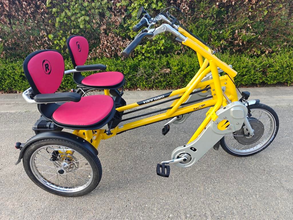 Van Raam Fun2go duofiets met dubbele accu, Fietsen en Brommers, Fietsen | Driewielfietsen, Ophalen