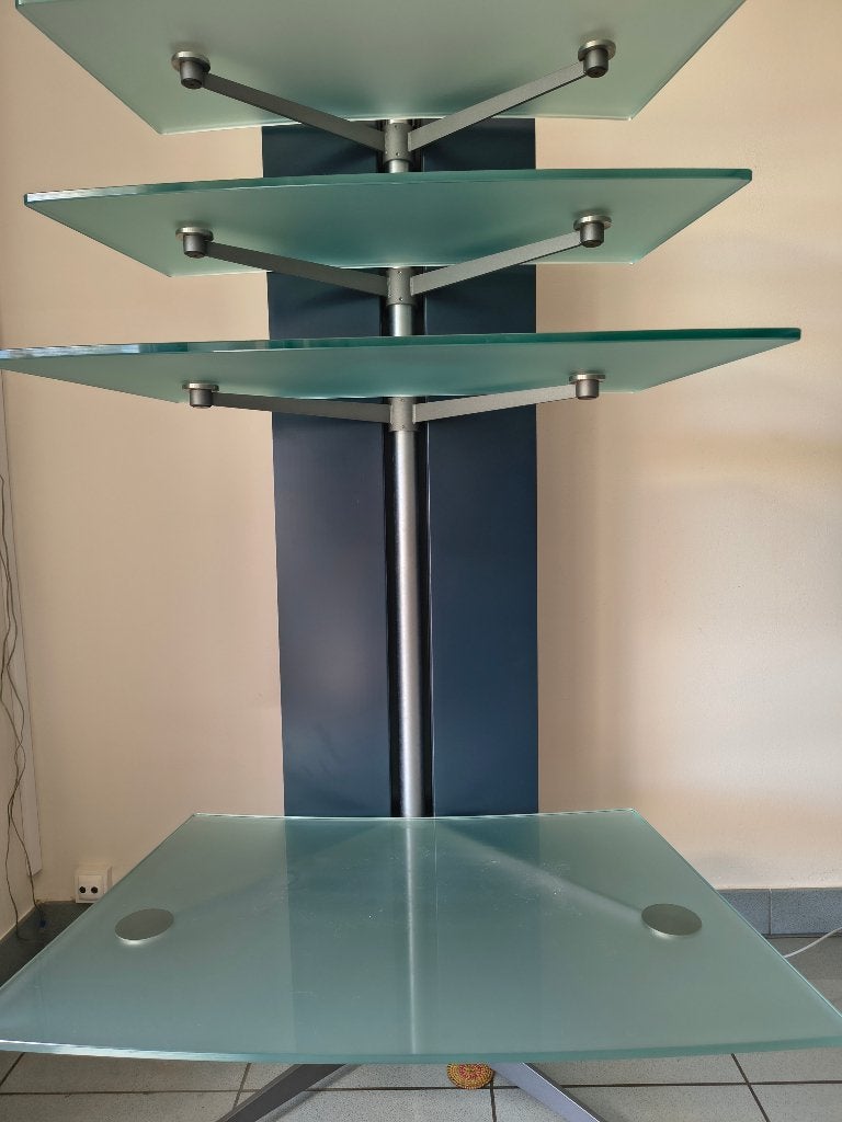 multi media meubel, Huis en Inrichting, Ophalen, 50 tot 100 cm, Zo goed als nieuw, Glas