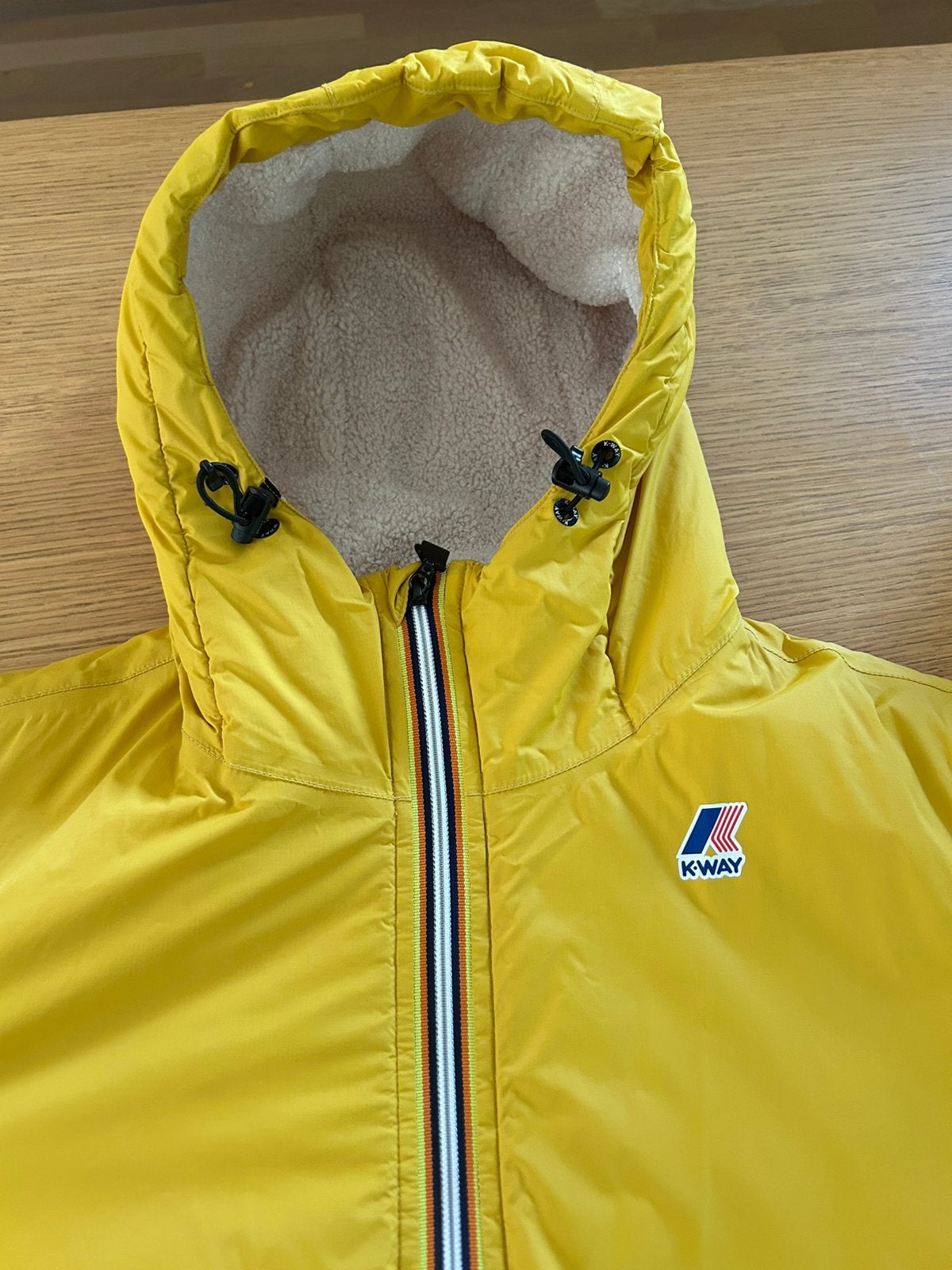 Kway le vraie claude 3.0, Kleding | Heren, Jassen | Zomer, Ophalen of Verzenden, Zo goed als nieuw, Maat 48/50 (M), Geel