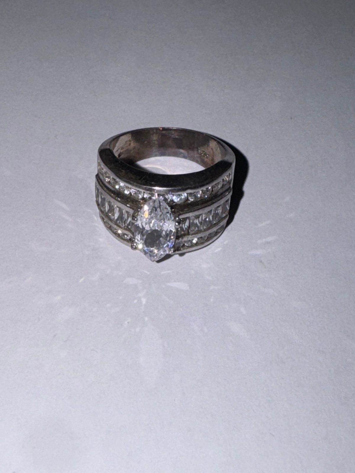 Bague en argent 925, Enlèvement ou Envoi, Comme neuf, Argent, Argent
