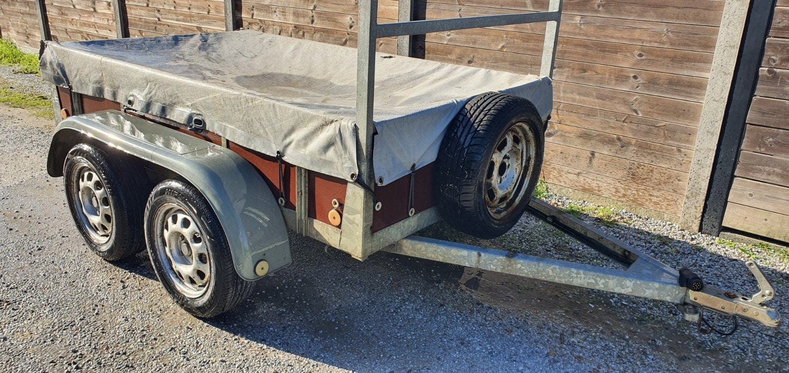 aanhangwagen dubbelasser ongeremd, Auto diversen, Ophalen, Gebruikt