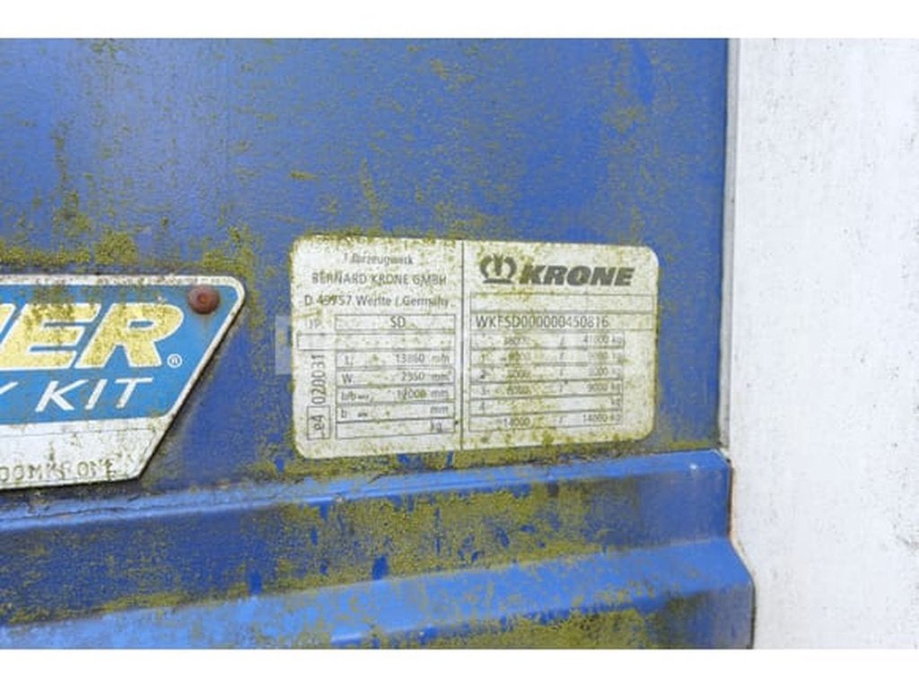 Krone SD gordijntrailer (VIN:WKESD000000450816), Overige brandstoffen, Bedrijf, Aanhangers en Opleggers, Te koop