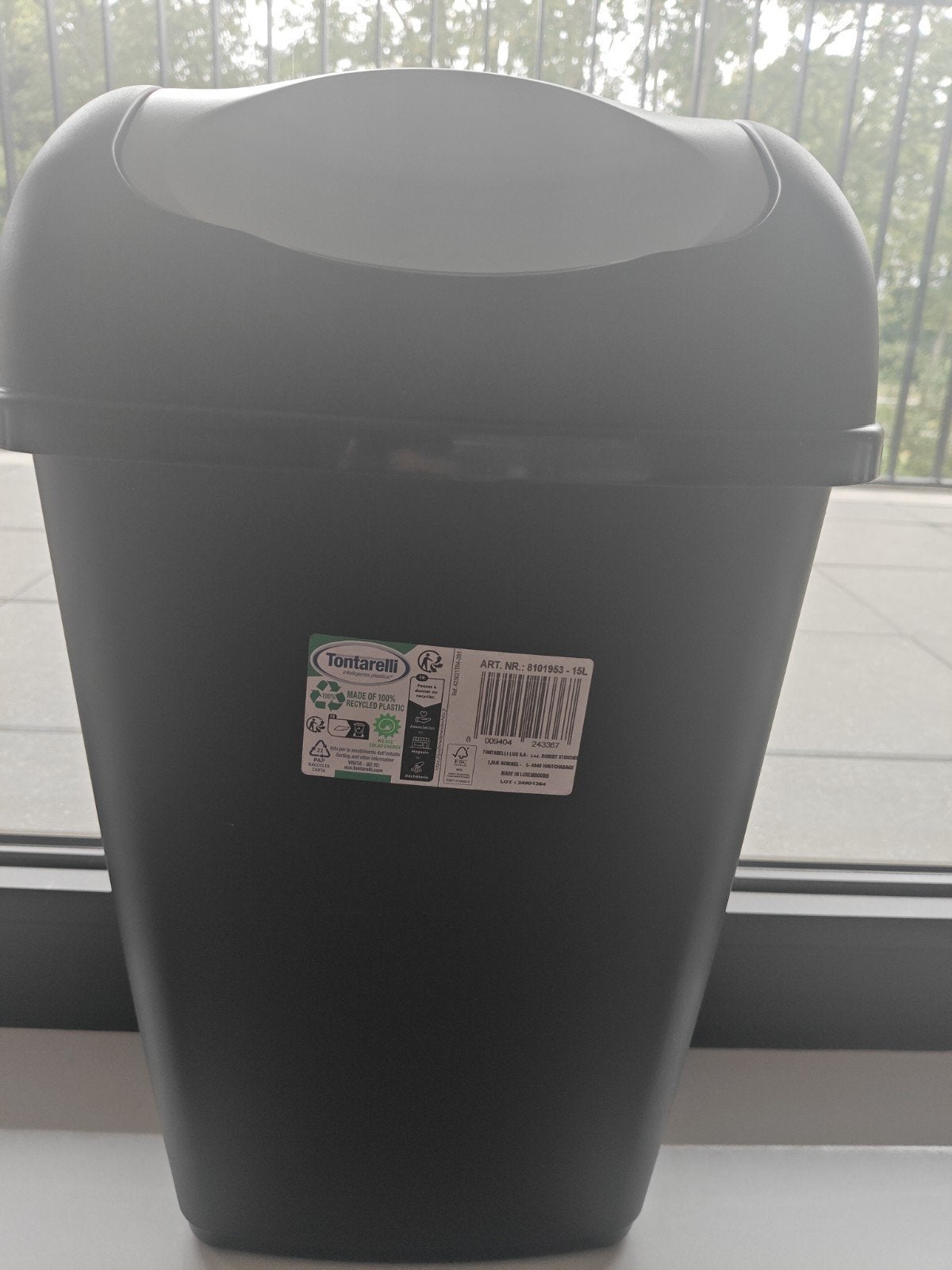 Tontarelli vuilbak 15L, Ophalen