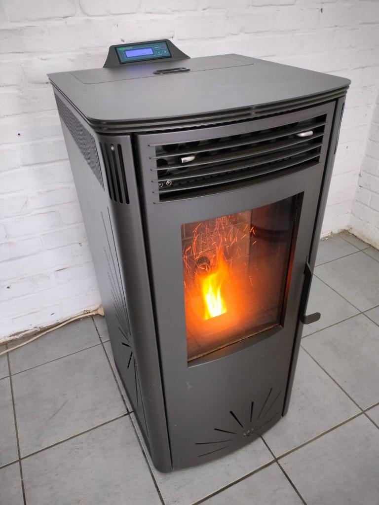 Ecoforest Vigo 9 kw in TOPSTAAT in prijs verlaagd, Huis en Inrichting, Kachels, Ophalen, Zo goed als nieuw, Pelletkachel, Vrijstaand