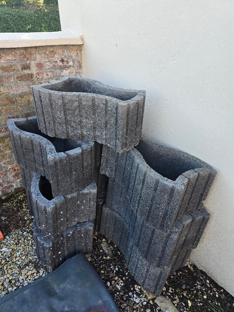 Bacs en béton, Jardin & Terrasse, Enlèvement, Utilisé, Béton, Jardin