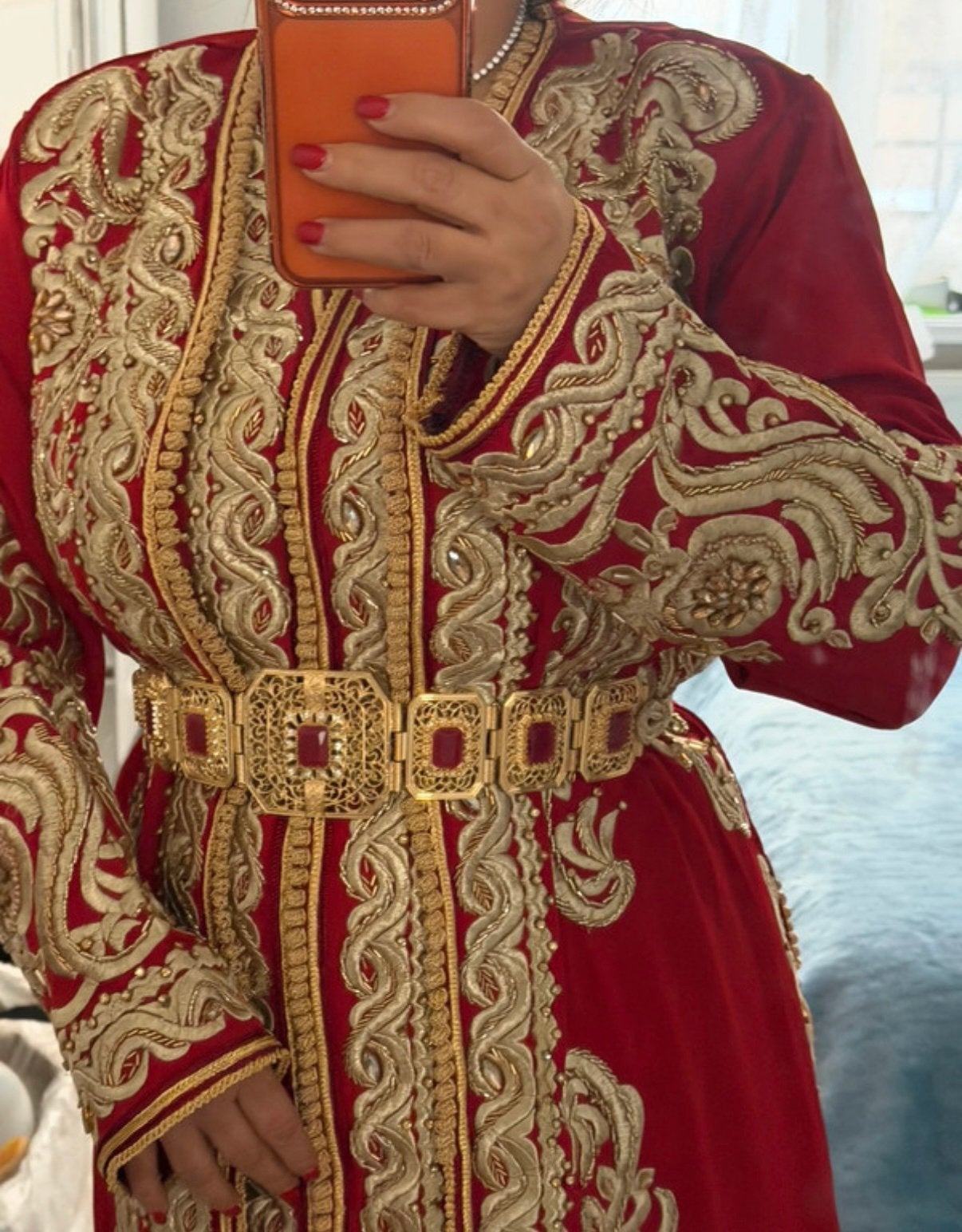 Nieuwe hippe kaftan! Eén maat voor iedereen, Kleding | Dames, Gelegenheidskleding, Ophalen of Verzenden, Nieuw, Rood