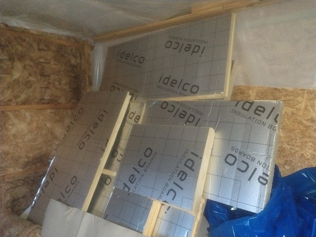 PIR isolatie platen Idelco, Doe-het-zelf en Bouw, Ophalen, 10 tot 15 m², Nieuw, 8 tot 12 cm