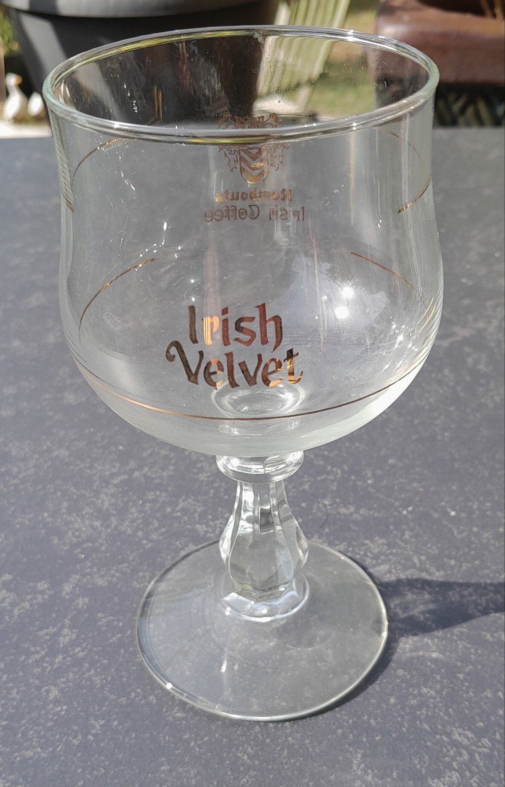 Prachtig Irish velvet koffie glas., Ophalen of Verzenden