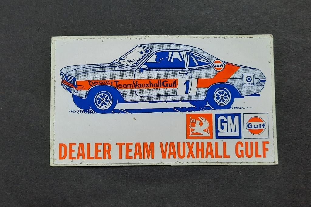Sticker Dealer Team Vauxhall Gulf, Verzamelen, Verzenden, Gebruikt