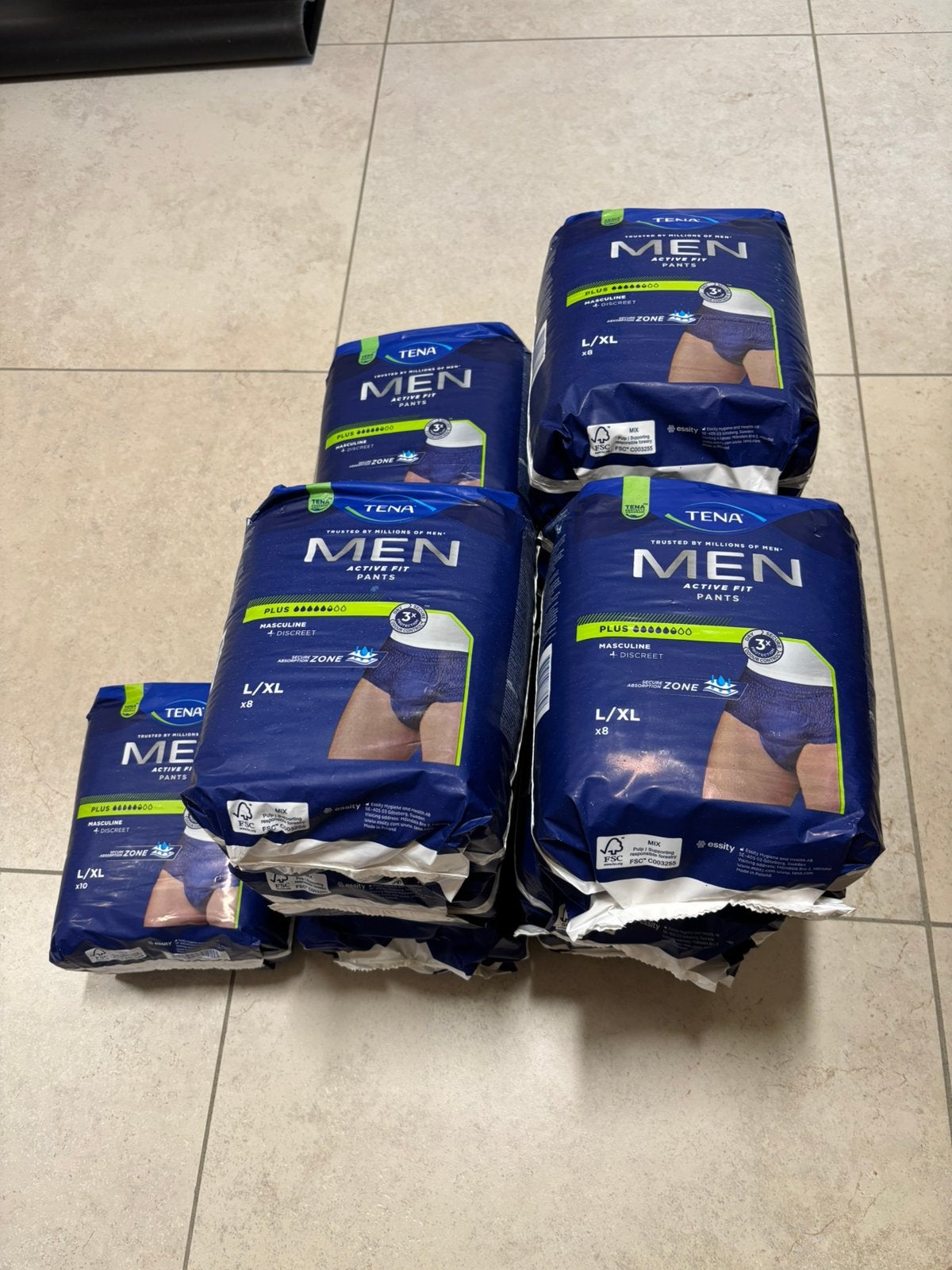 TENA Men Active Fit Pants Plus L/XL – 98 stuks – nieuw, Diversen, Verpleegmiddelen, Ophalen, Nieuw