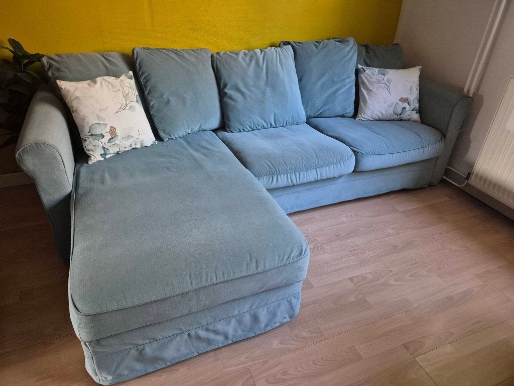 Ikea Zetel met opbergvak, Ophalen, Gebruikt, Hoekbank, Overige materialen