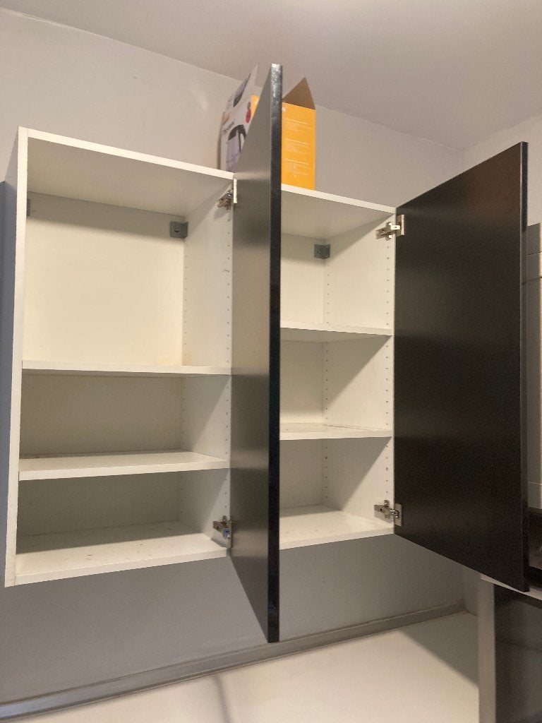 OM WEG TE GEVEN: 2 IKEA keukenkastjes - donkerblauw, Huis en Inrichting, Ophalen, Blauw, 50 tot 100 cm, Zo goed als nieuw