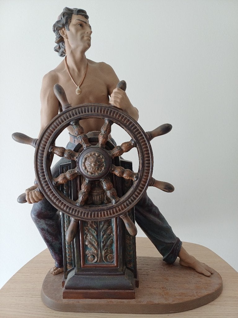 Lladro Artistiek porselein. Zeepiloot. Roerganger., Antiek en Kunst, Kunst | Beelden en Houtsnijwerken, Ophalen, Beeld