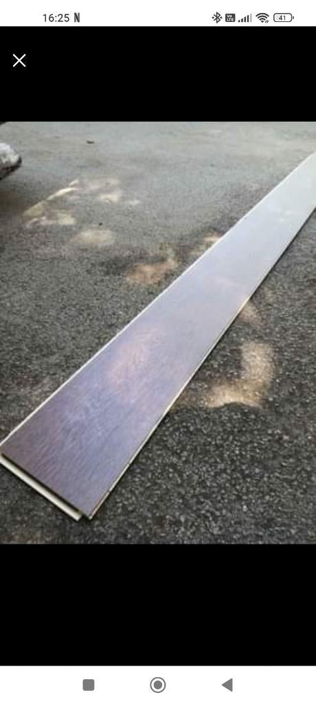 Parquet stratifié en chêne, Bruin, Zo goed als nieuw, 25 tot 50 m², Ophalen