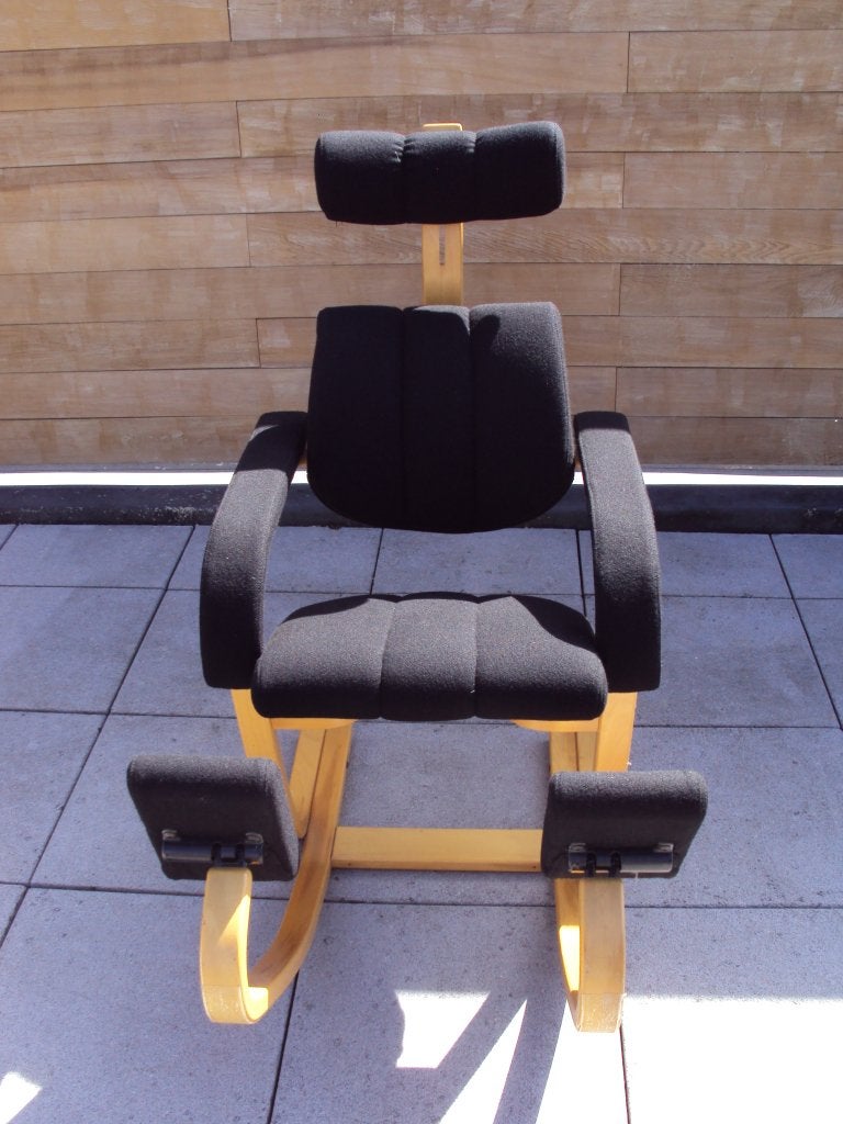 Stokke Gravity chair, Ophalen, Zwart, Zo goed als nieuw, Bureaustoel
