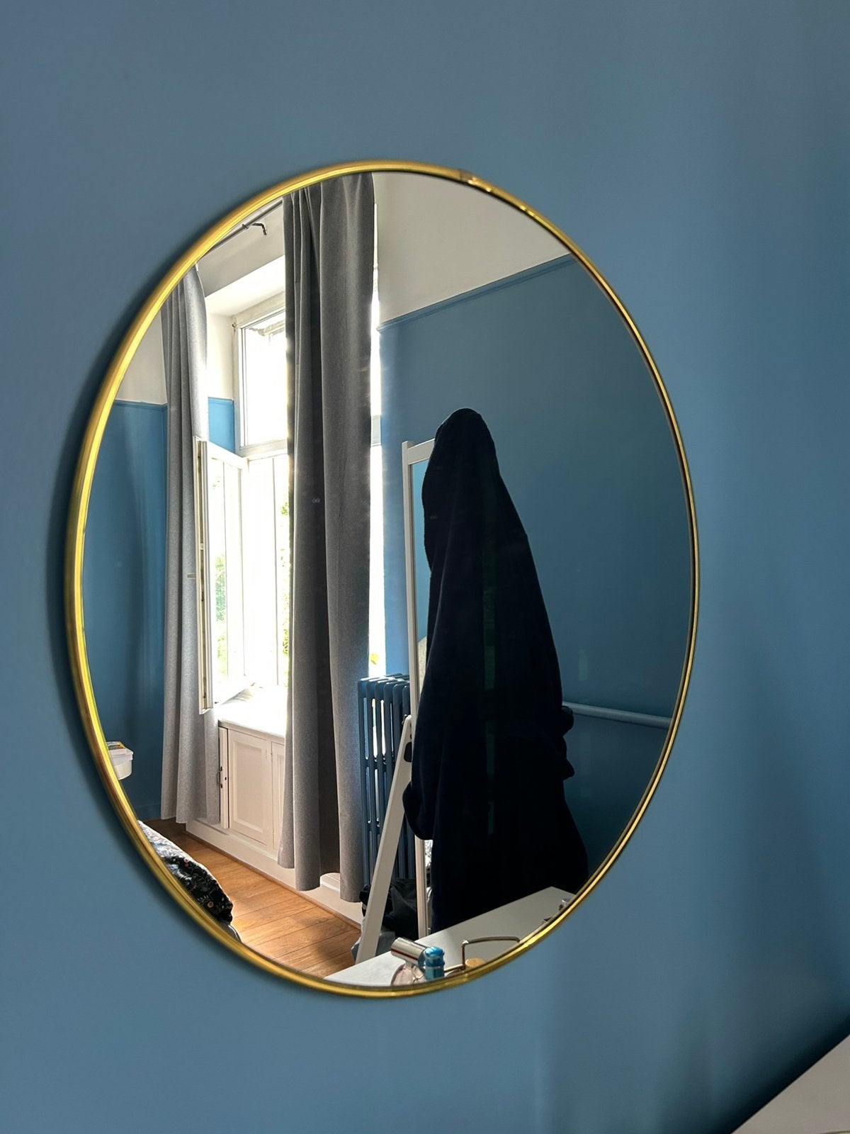 Mirroir rond, Maison & Meubles, Accessoires pour la Maison | Miroirs, Enlèvement, Comme neuf, Rond