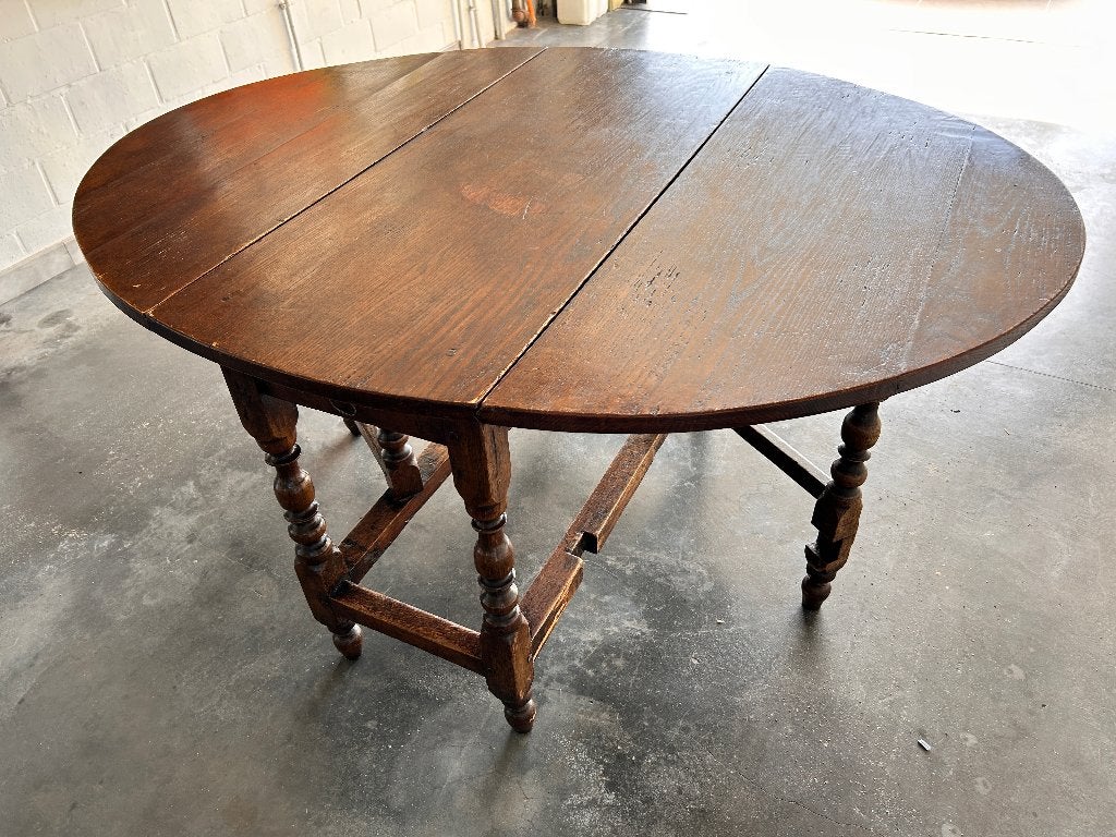 Authentieke oude gateleg tafel, Ophalen, Gebruikt, Eikenhout, Engelse stijl