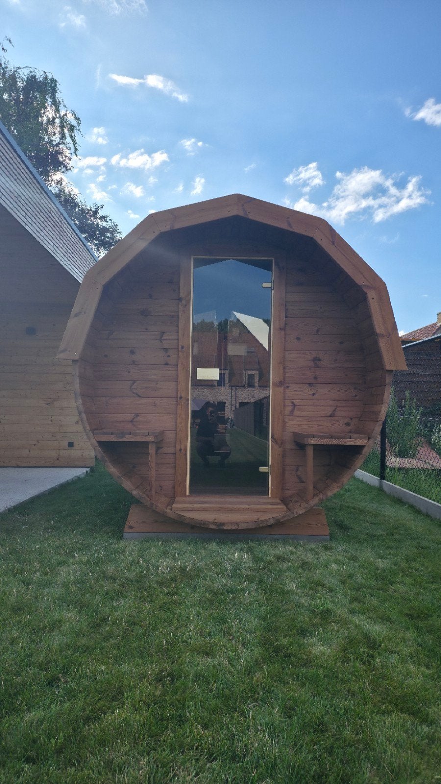 Livraison et installation gratuites d'un sauna en baril de 2, Enlèvement ou Envoi