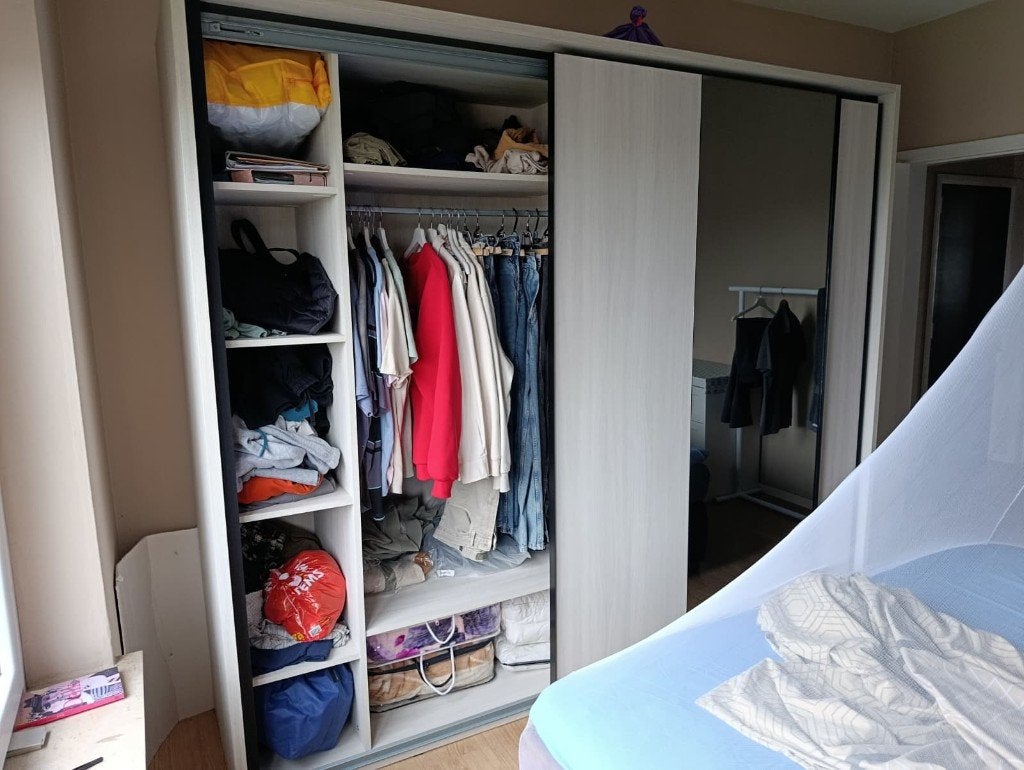 Kledingkast, Huis en Inrichting, Ophalen, Zo goed als nieuw, 50 tot 75 cm, 200 cm of meer