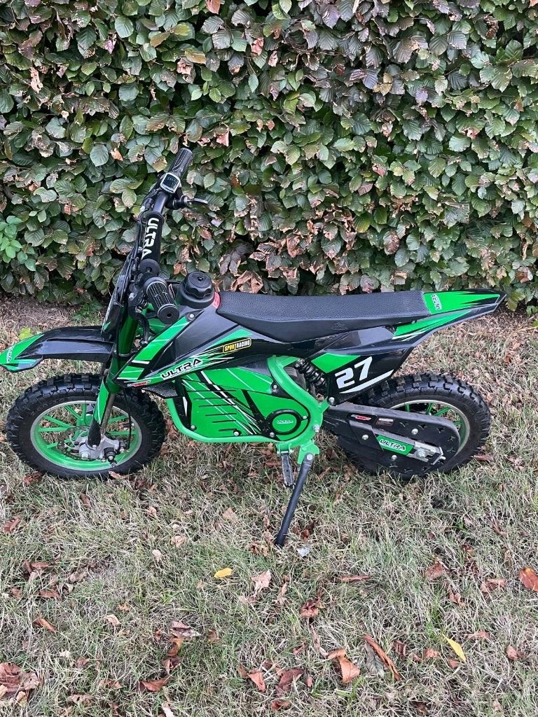 Elektrische crossmotor, Fietsen en Brommers, Minibikes, Midibikes en Pitbikes, Ophalen, Zo goed als nieuw, Schijfrem, Dirtbike