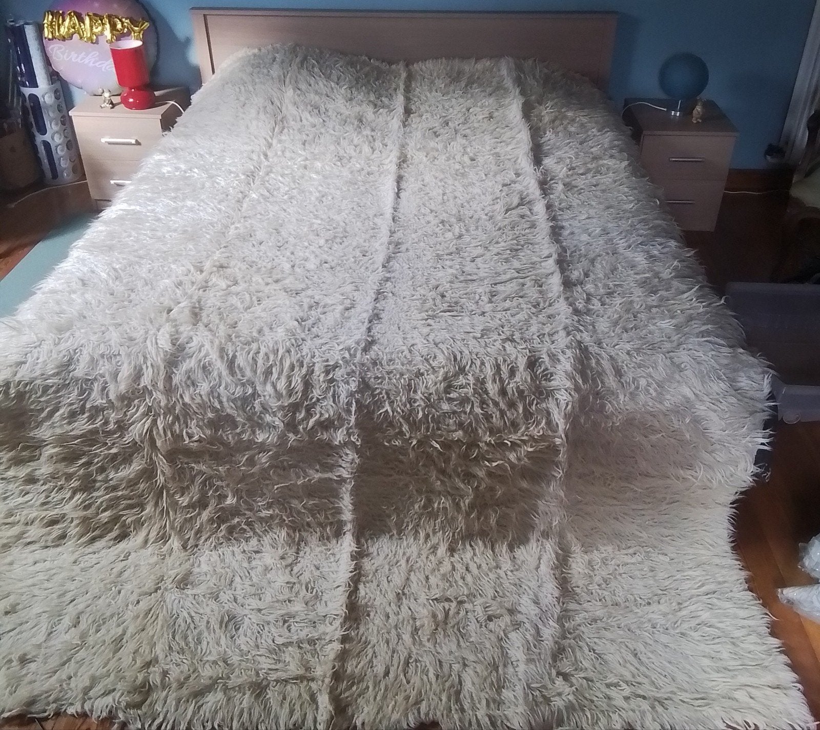 tapis en laine blanc cassé, Maison & Meubles, Enlèvement, Laine, Blanc