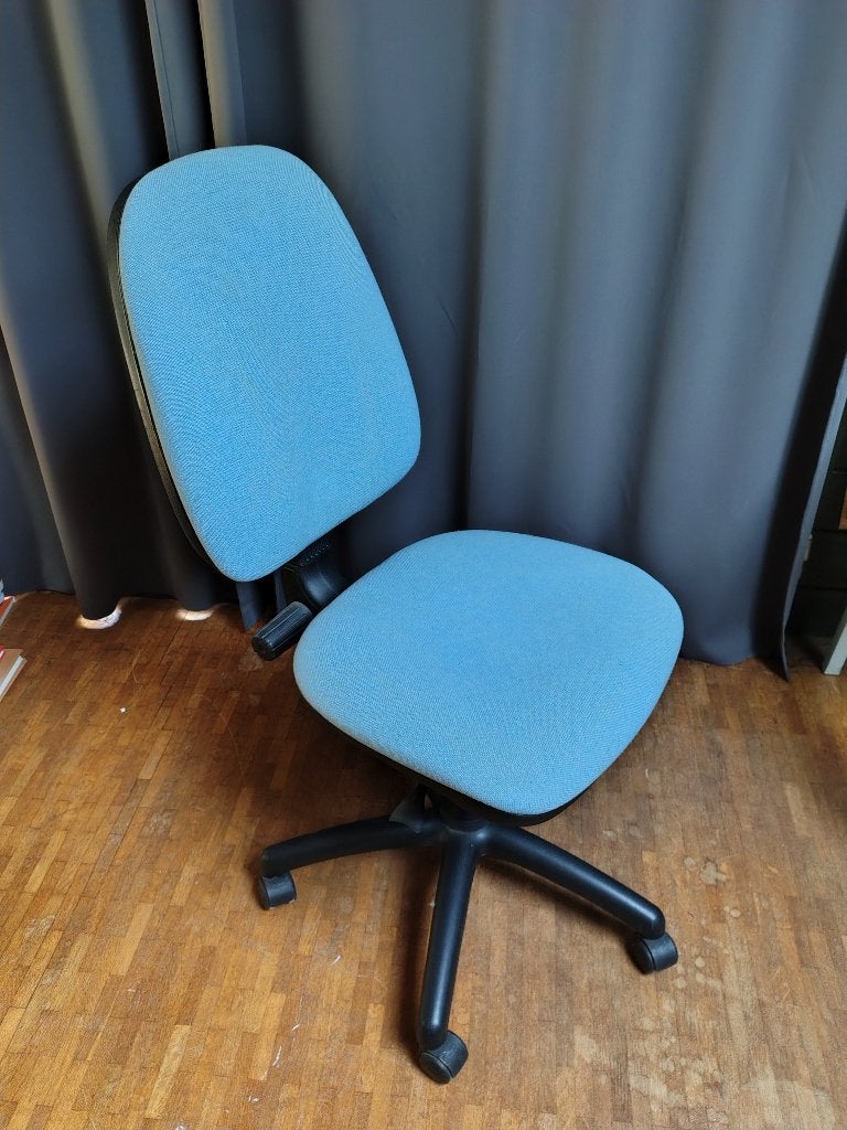 bureaustoel, Maison & Meubles, Comme neuf, Enlèvement, Bleu, Chaise de bureau