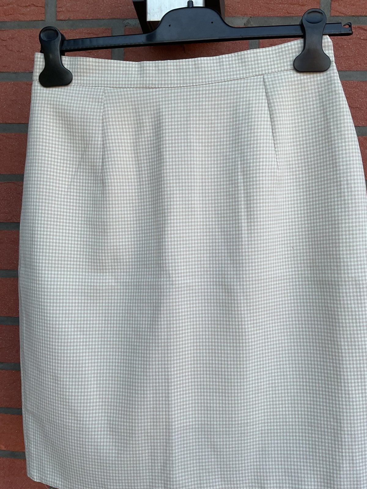Geruit rokje Maat 40 zie fotos, Kleding | Dames, Rokken, Ophalen of Verzenden, Zo goed als nieuw, Maat 38/40 (M), Beige
