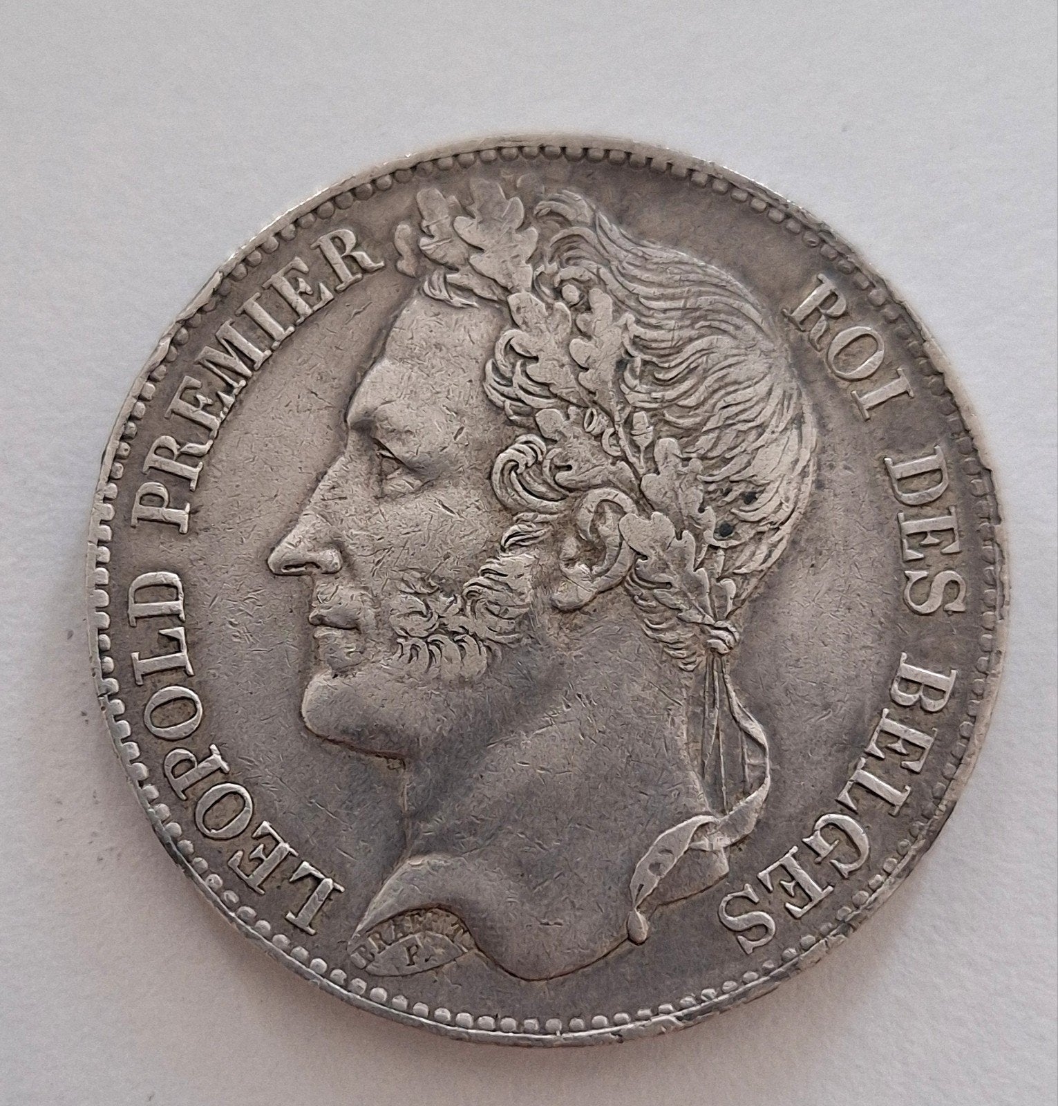 5 francs 1848 Leopold I zilverkwaliteit, Postzegels en Munten, Munten | België, Ophalen of Verzenden, Zilver, Zilver