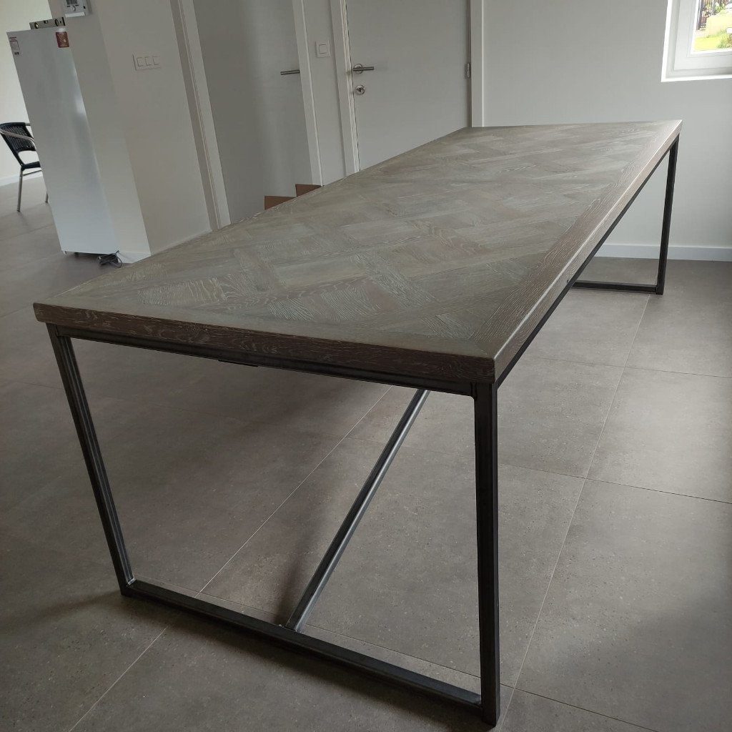 Nieuwe eiken eettafel Annecy – 260 x 100 cm, Huis en Inrichting, Ophalen, 100 tot 150 cm, Eikenhout, Vijf personen of meer