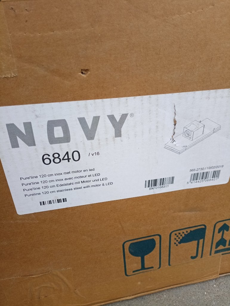 Dampkap (afzuigkap )Novy 6840 pureline, Neuf, Moteur, Encastré, Enlèvement
