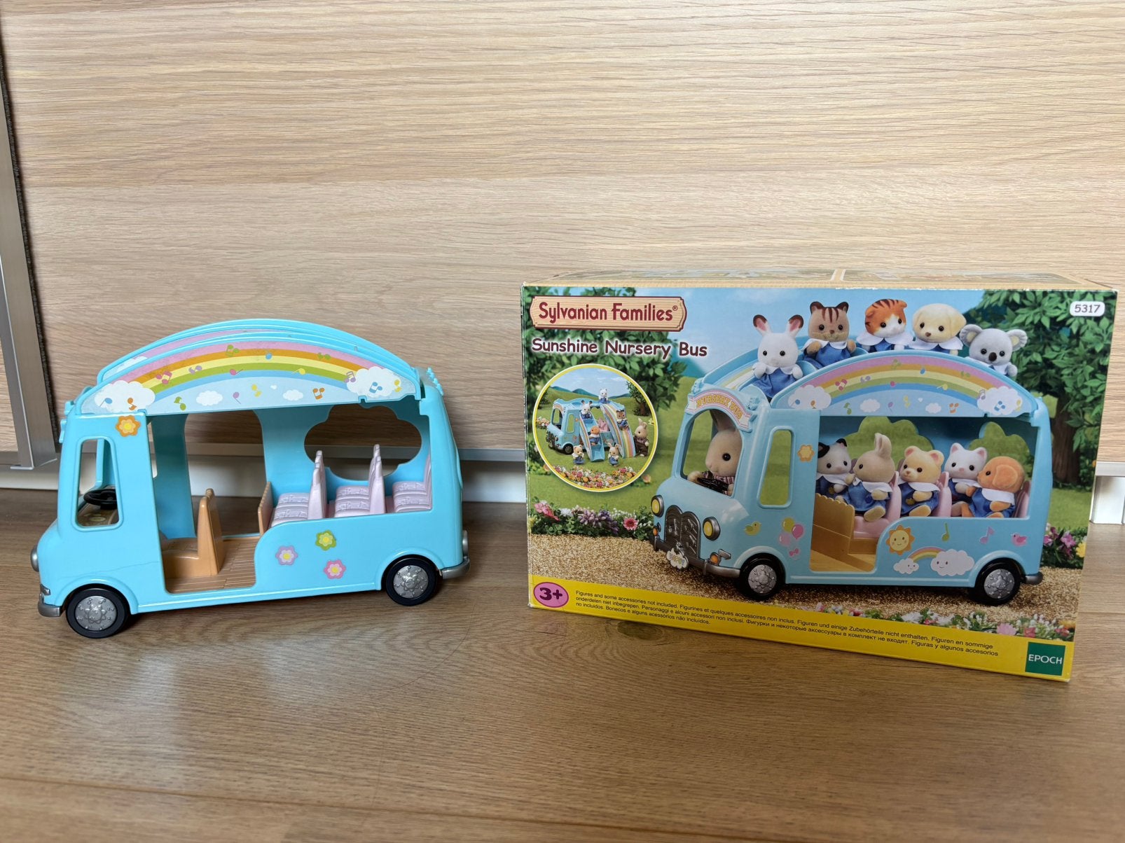 Sylvanian Families sunshine Nursery Bus -5317, Ophalen, Zo goed als nieuw