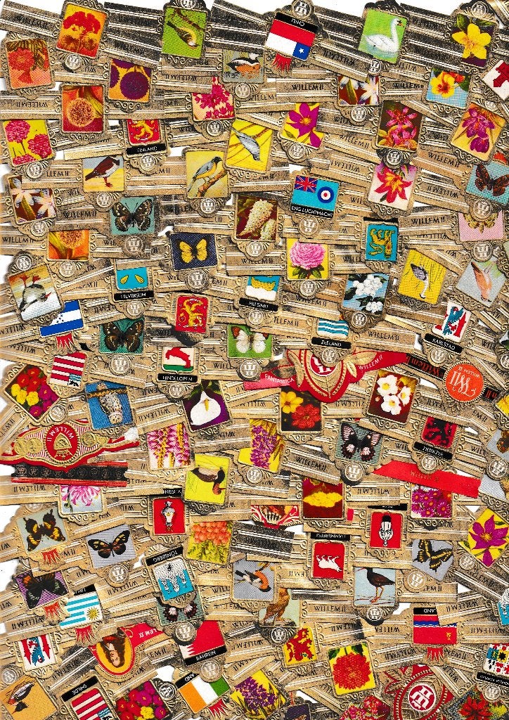 lot van 1000 stuks sigarenbandjes van Willem II, Ophalen of Verzenden, Gebruikt, Sigarenbandjes