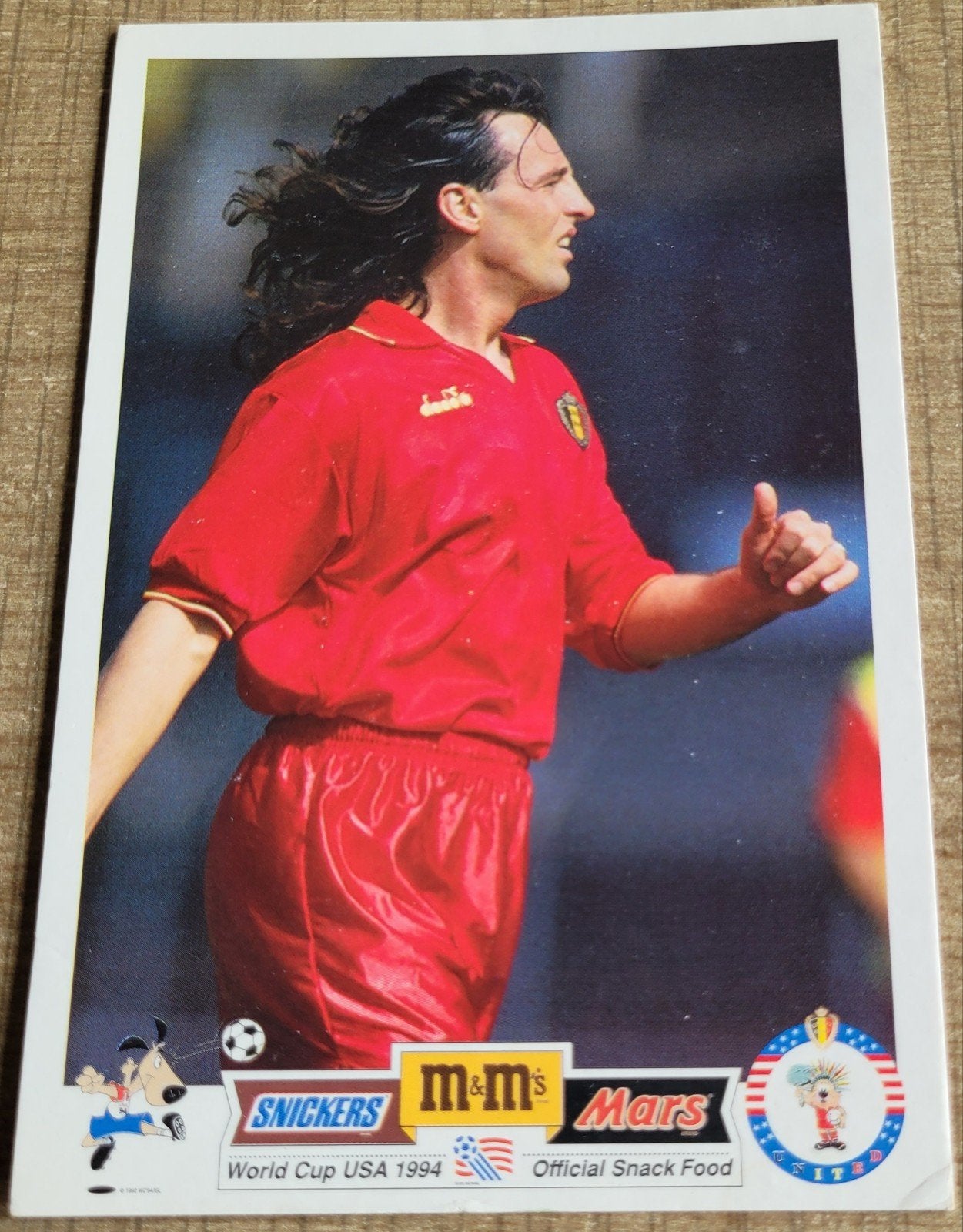 Postkaart World Cup USA 1994: Radio Smidts, Ophalen of Verzenden, Gebruikt, Poster, Plaatje of Sticker
