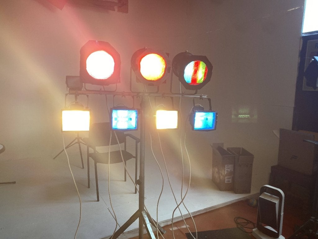 Vintage mobile DJ ans Stage lighting set dual cassette, Ophalen, Gebruikt, Overige typen