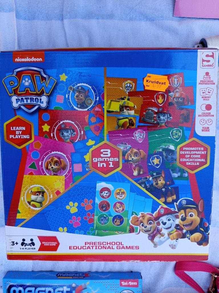 Paw patrol gezelschapspel, Ophalen