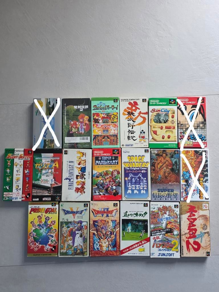 Lot de 16 jeux Super Famicom – Import Japon, Consoles de jeu & Jeux vidéo, 2 joueurs, Enlèvement, Utilisé, À partir de 3 ans