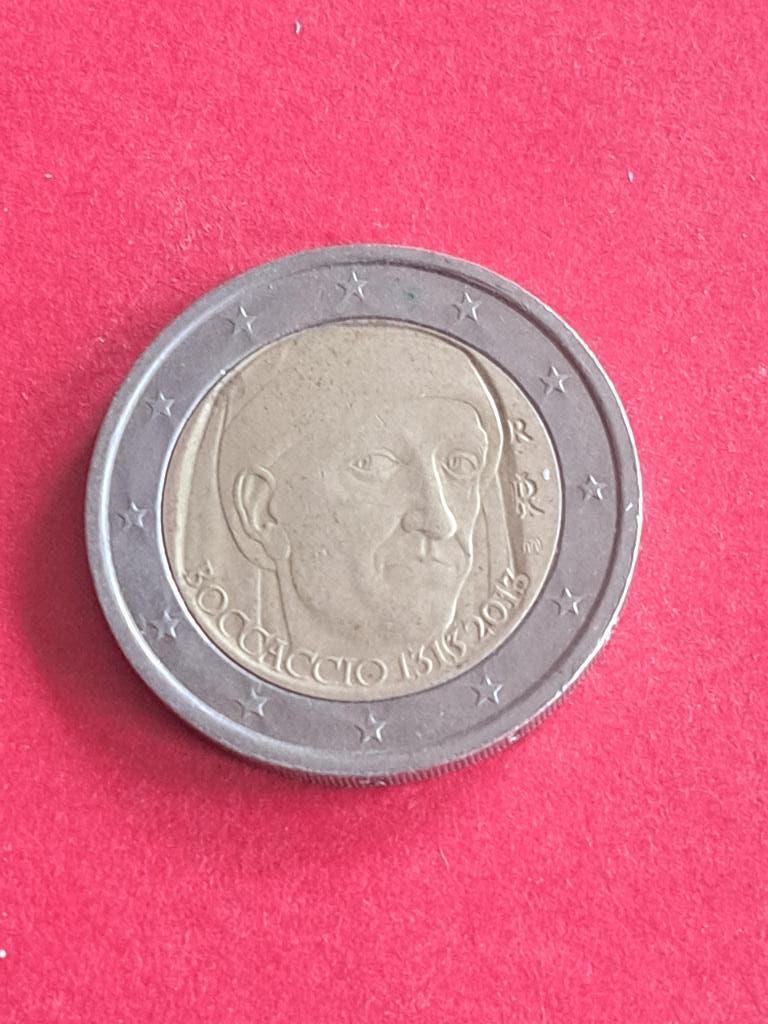2013 Italië 2 euro 700 jaar G. Boccaccio, Verzenden, 2 euro, Italië, Geboorte of Huwelijk