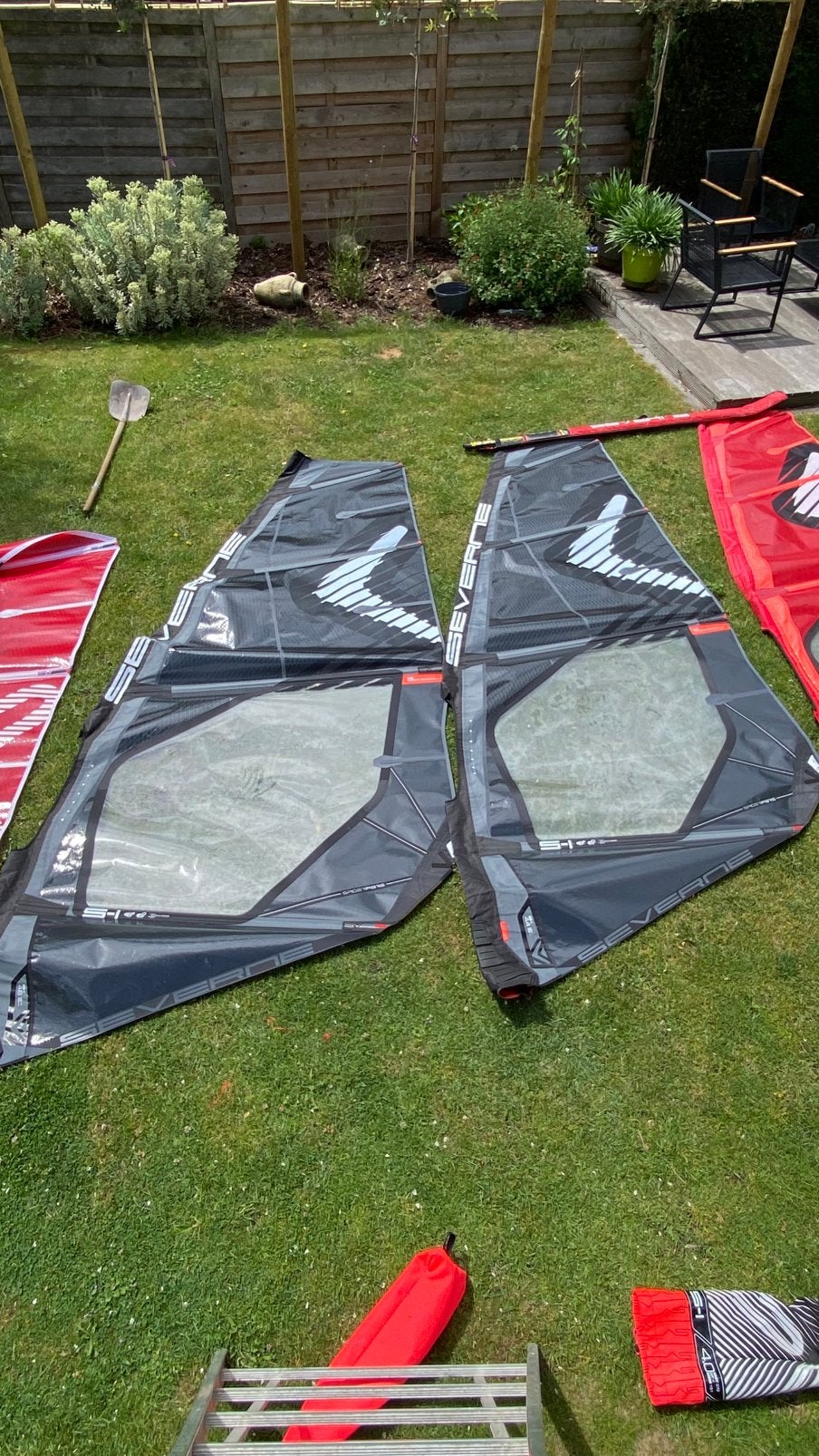 Severne wave zeilen , S1 en gorilla masten, Sports nautiques & Bateaux, Planche à voile, Enlèvement, Comme neuf, Severne