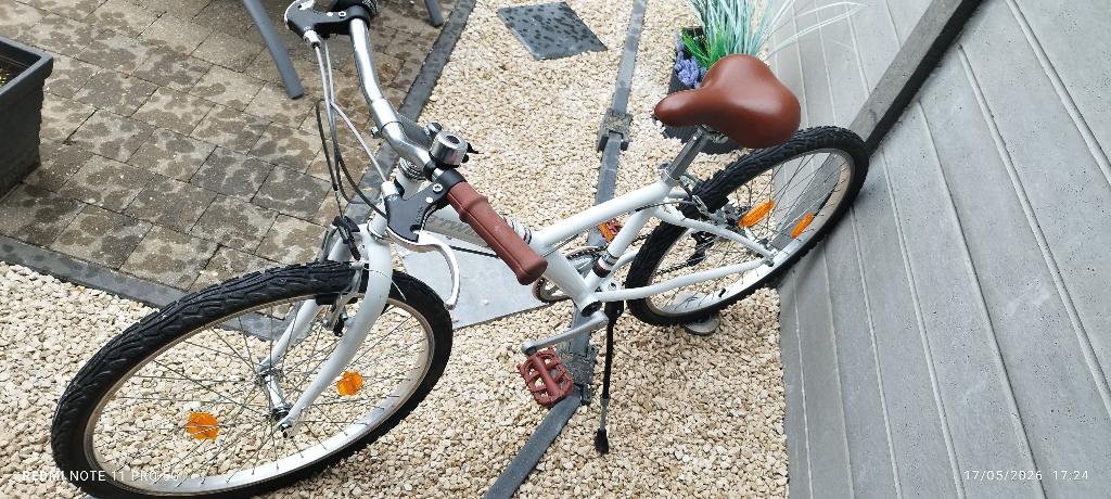 Velo 24" fille balade loisir mixe, Fietsen en Brommers, Fietsen | Meisjes, Zo goed als nieuw, 24 inch, Versnellingen, Velgrem