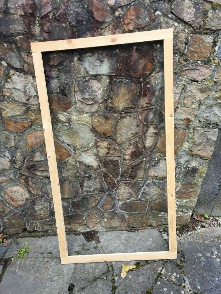 Grand cadre en bois, Enlèvement, Utilisé