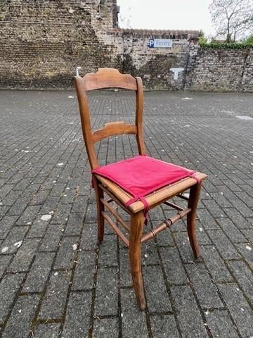 antiek houten stoel, Gebruikt, Overige kleuren, Eén, Hout