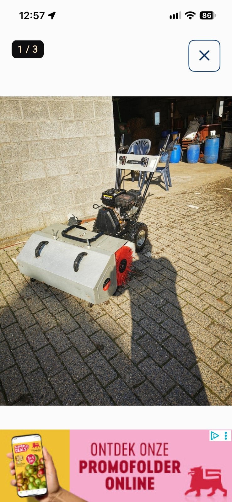 Borstel machine, Jardin & Terrasse, Enlèvement, Comme neuf